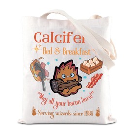 FOTAP Calcifer Lover Handbag - Calcifer's Bed & Breakfast Tote Bag Anime Gift (Bed&Breakfast UK)