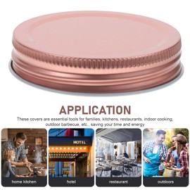 Kichvoe 12pcs Regular Mouth Mason Jar Lids Round Canning Jar Lids Wide Mouth Sealing Food Storage Mason Can Covers Tinplate Drinking Jar Lids for Pickling Jar, 2.75X2.75X0.59in