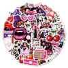 50 Pcs Hot Red Lips Stickers for Laptop Water Bottles,Bicycle,Skateboard,Computer,Lips