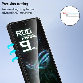 Pollachi [Pack of 3 Screen Protectors for Asus ROG Phone 9 FE Tempered Glass Film, 9H Hardness, Anti-Scratch, Anti Fingerprint, Screen Protectors Tempered Glass for Asus ROG Phone 9 FE