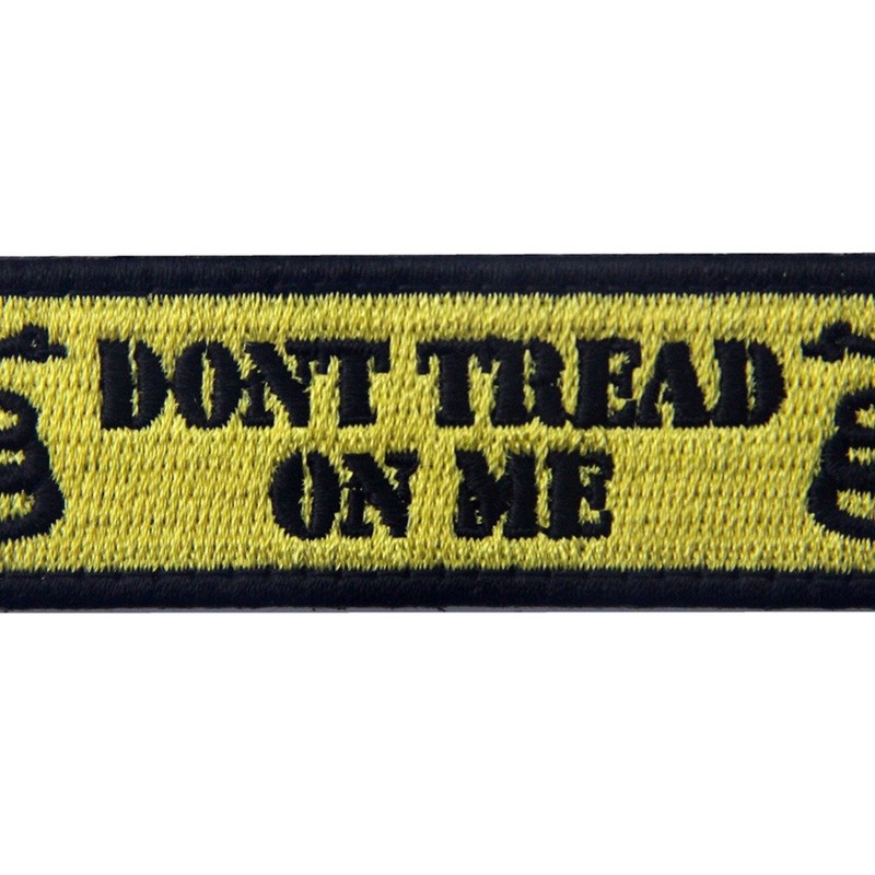 Tactical Don't Tread On Me Milltary Embroidered Applique Morale Hook