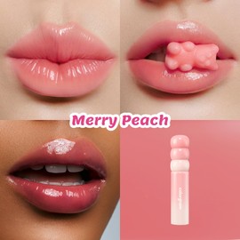 COLORGRAM (colorgram) Tan Full Glassy Tint Milk 03 Merry Peach 3g Shiny Glass Shine Lip Gloss Korean Cosmetics Long-lasting