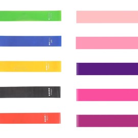 10pcs Ligas De Resistencia Bandas Ejercicio Elasticas Yoga