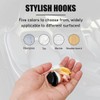 Yourkar 5 PCS Car Dashboard Mini Hooks, Multifunctional ABS Vehicle