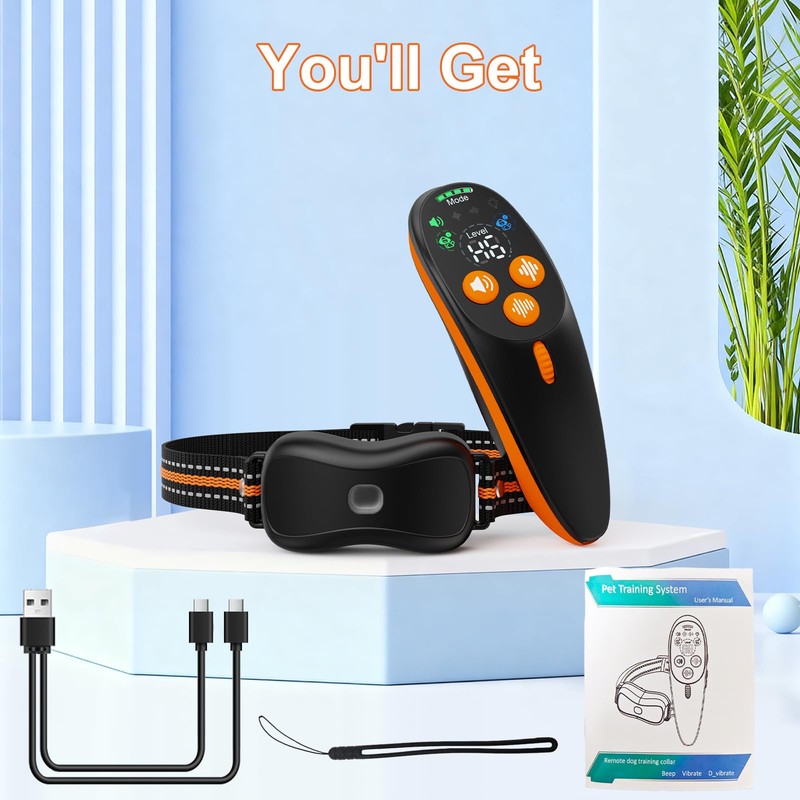HOMELYLIFE Remote Dog Training Collar – Anti Bark, No Shock,