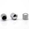 Samherome 3pcs Textured Metal Guitar Knobs Volume Tone Control Knobs