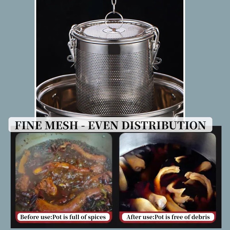 Seasoning Strainer, Stainless Steel Spice Filter, Cooking Spice Filter, Mesh