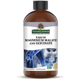 Nature's Answer Nature's Answer, Liquid Magnesium Glycinate, 200mg, 480ml, Vegan, Gluten-Free, SOYA-Free, Vegetarian, GMO-Free