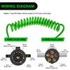 Nilight 7 Pin to 6 Pin Trailer Adapter 7 Wire