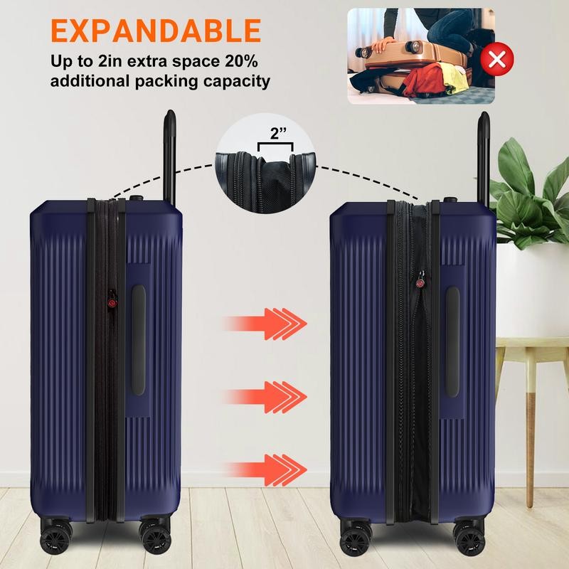 Verdi Luggage 20 Inch Carry On - Bottom Grip Design,