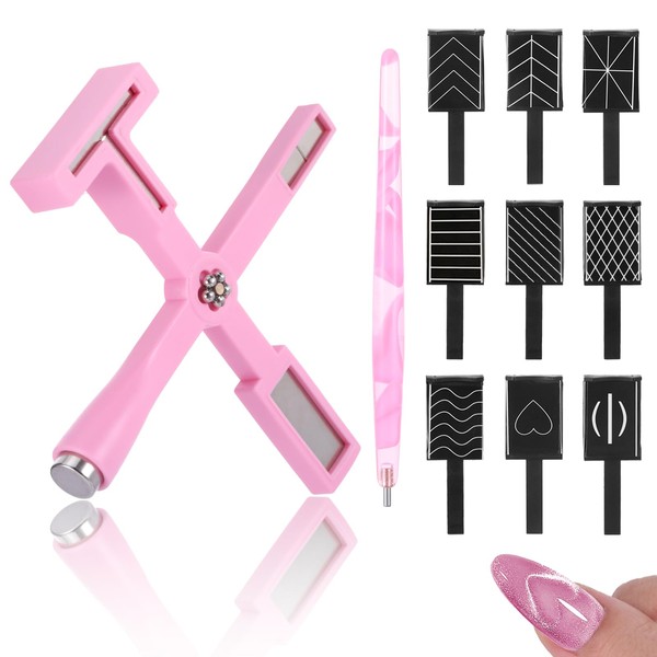 11pcs Cat Beautiful Eye Magnet for Nails, Multifunctional Nail Art