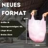 45 Pink Bin Bags, Plastic Bags with Shopper Handle, 55