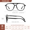 LKEYE Aviator Reading Glasses for Women Men Oversized Blue Light