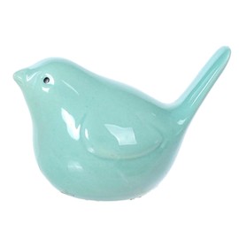 The Bridge Collection Minimalist Ceramic Bird Figurine - Glossy Decorative Bird Statue Great for Farmhouse and Rustic Home Decor