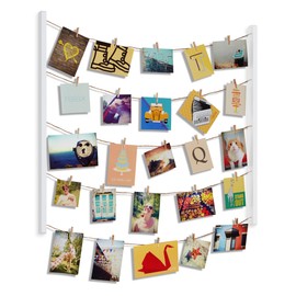 Umbra Hangit Photo Collage Fame - DIY Picture Hangers, Collage Picture Frames for Wall, 26x30, White