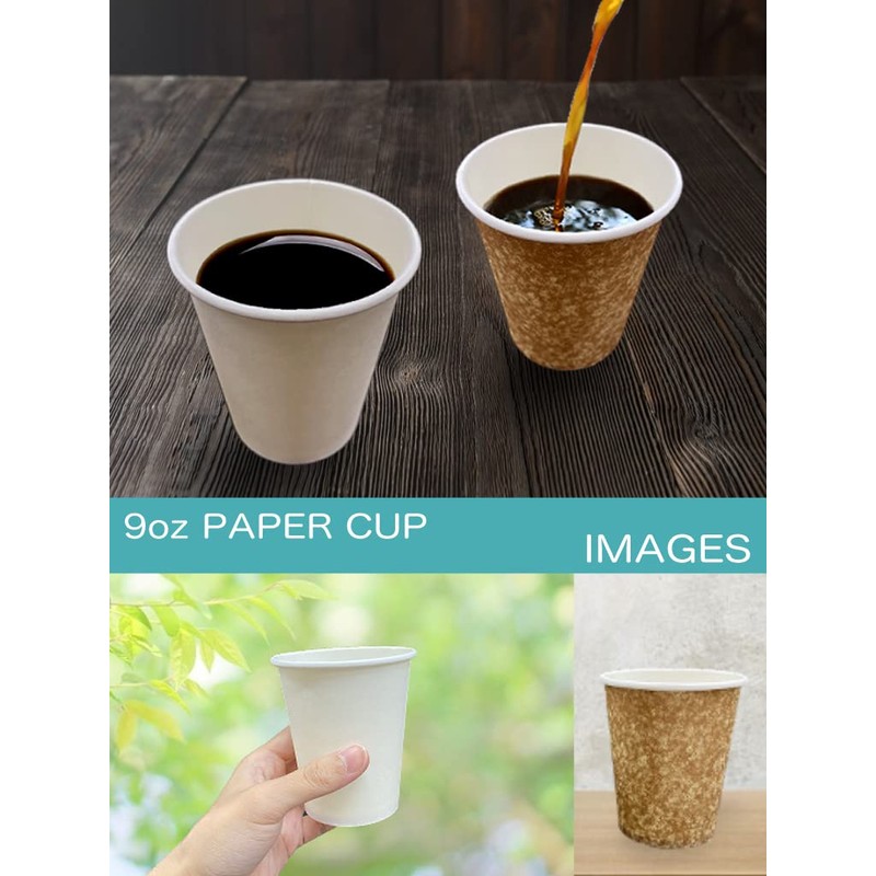 Niche Plus Kraft Cardboard Cups, 9.5 fl oz (280 ml),