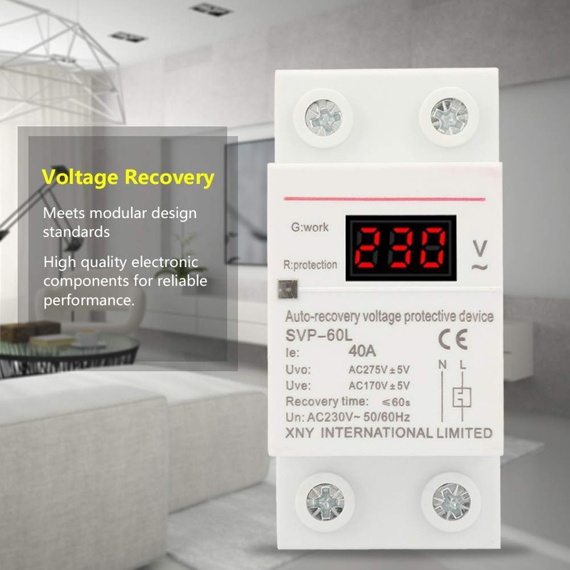 Surge Protection 230V 40A Home Undervoltage Protection Surge and Undervoltage