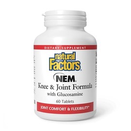 Natural Factors - NEM Knee & Joint Formula with Glucosamine, Promotes Joint Comfort & Mobility, 60 Tablets