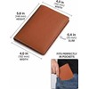 Portapasaportes Piel Genuina Personalizado RFID Regalo de Viaje