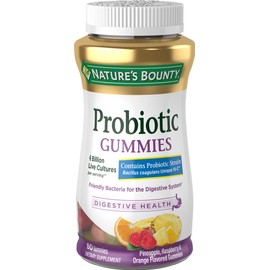 Natures Bounty Probiotic 4 Billion Gummies, 60 Count