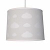 firstchoicelighting Light Grey Cotton with White Clouds Easy Fit Ceiling