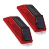 2pcs Solar Strobe Warning Light Waterproof Light Control High Bright