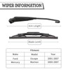HODEE Splined Application Rear Wiper Arm Blade Set Replacement for