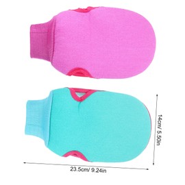 TOVINANNA Exfoliating Bath Gloves Set 2 Pcs Shower Gloves Exfoliating Mitts for Men Women Body Scrubbers