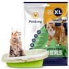 Pettiny 20 XL Cat Litter Box Liners with Drawstrings -