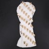Golf Wood Headcovers PU White Skull Rivet Design Waterproof Durable