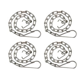 4 Pack Toilet Handle Chain Stainless Steel Toilet Flapper Lift Chain Replacement Kit Adjustable Length Fits Most Toilet Flappers