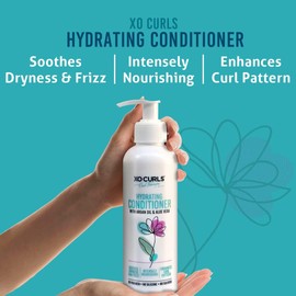 XO Curls 3 Pcs Combo Curl Therapy Range 9 Fl Oz | Shampoo, Conditioner & Leave-In Conditioner Combo | Argan Oil | Frizz-Free | Soft Natural Curls | Unisex Adult