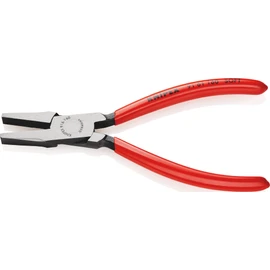 Knipex Flat Nose Grozing Pliers black atramentized, plastic coated 160 mm 91 61 160