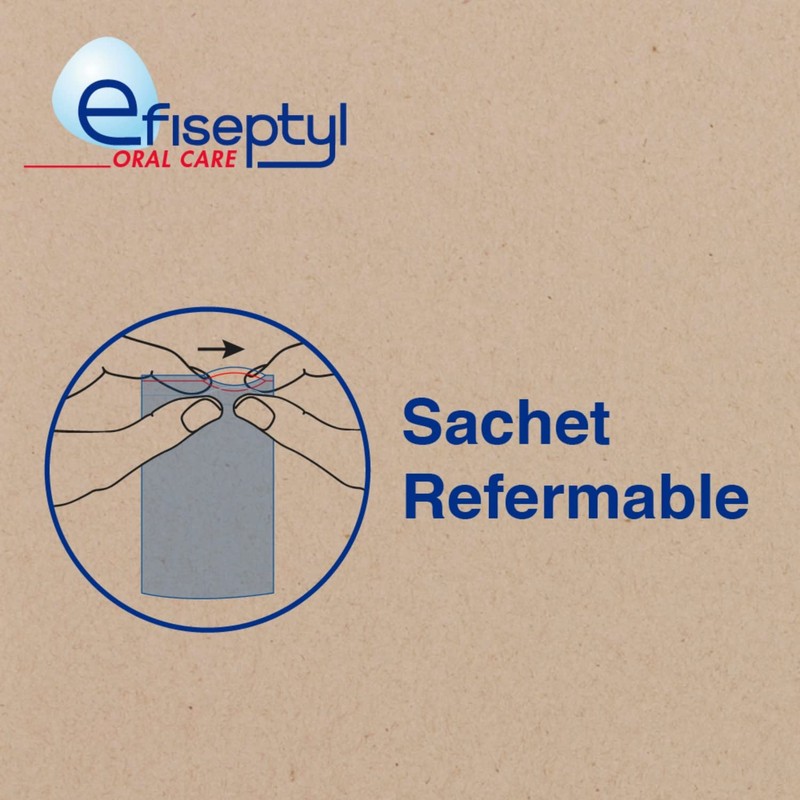 Efiseptyl - Floss Holder - Wheat Straw - Mint Flavour