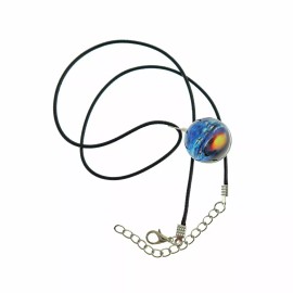 Unbranded Wax Cord Chain Necklace 18" With Solar System - 1.6mm - 1 Necklace - Z215