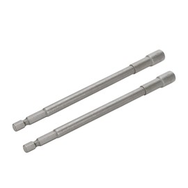 Rannb Hex Shank Magnetic Power Nut Driver Bit Set 7mm Hex Socket Extension Long Metric Hex Driver Bits -2pcs