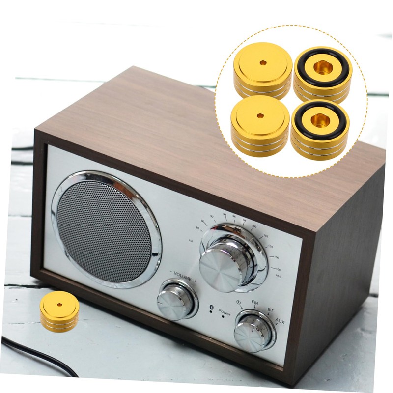 jojofuny 4sets Speaker Cabinet Feet Pads Rubber for Amplifier Isolation