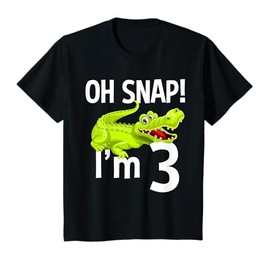 3 Year Old Alligator Birthday Shirt Crocodile Gator 3rd Gift T-Shirt