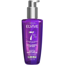 L'Oréal Paris Elvive Collagen Lifter Tratamiento de Volumen (Hasta un 61% más por 72 Hrs). Péptidos de Colágeno. Reconstruye Pelo Delgado, Aplastado y Quebradizo sin Dejarlo Pesado, 100ml