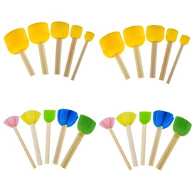 LPAMABA Set of 20 5 Sizes Sponge Brush Set Painting Foam Brush Set Foam Dabbing Brush Painting Sponge for Painting Foam Painting Sponge Painting Foam Craft DIY Tool