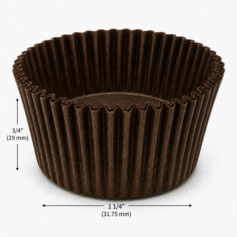 #5 Brown Paper Candy Cup Cups 250 Pack Candy Making