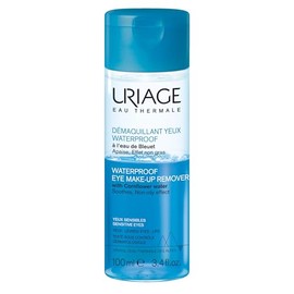 Uriaage Desmaquillante de ojos waterproof con agua de aciano - Elimina suavemente el maquillaje resistente al agua dejando la piel suave y no pegajosa I Sin parabenos y sin perfumeI Testado oftalmológicamente