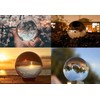 ChezMax Crystal Glass Sphere Ball with Stand Decorative Ball Crystal