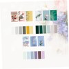 TEHAUX 3sets Retro Floral Memo Pad Convenient Tearable Sticker Notepads