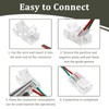 20 Pcs 2 Pin 8mm COB LED Strip Light Connectors,