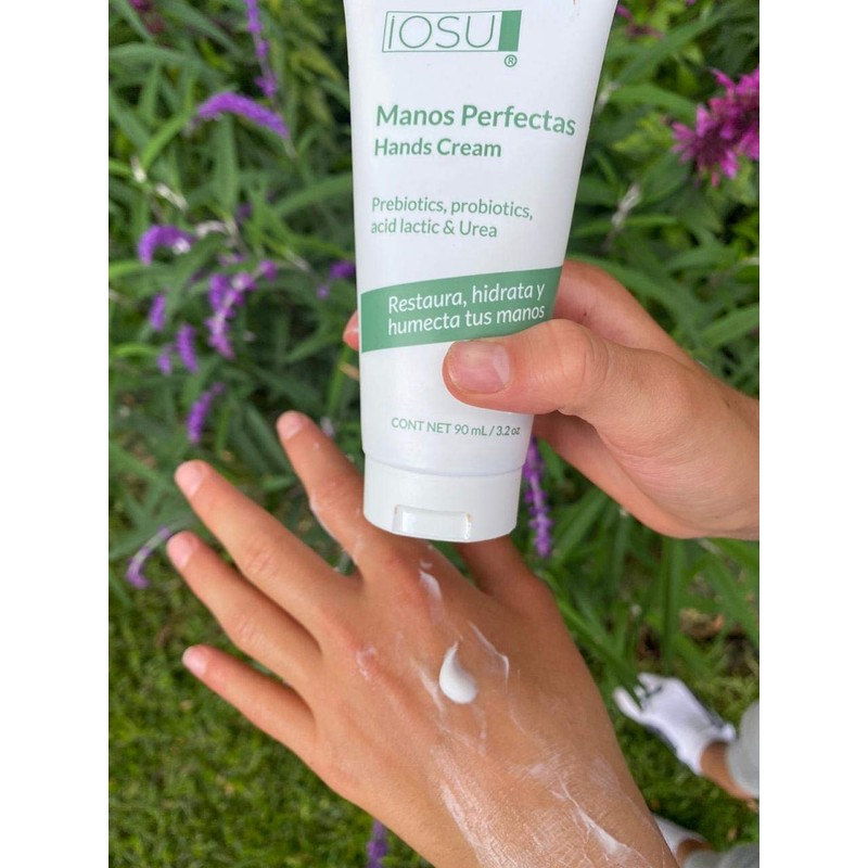 iOSU Crema Manos Perfectas -Reparadora con prebióticos y probióticos -
