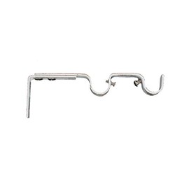 Bestsellers - Double gutters supports for curtain rods ø 20 mm, extensible adjustable adjustable center distance of 165-190 mm, white color and gold (1 lot 2 bead supports)