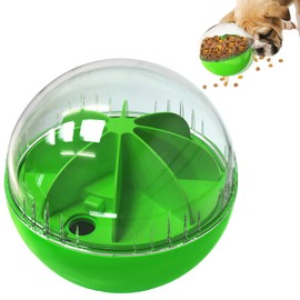 Monotre Dog Treat Ball, Dog Food Puzzle Slow Feeder Interactive Squeaky Mental Stimulation Toys, Dog& Cat Treat Dispenser Puzzle Toys Active Rolling Balls for Medium/Large Dog Breeds