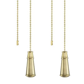 Aspen Creative 20516-42 Decorative Pull Chain, Antique Brass, 2 Count