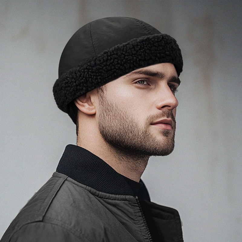 Clape Warm Winter Docker Hat Waterproof Docker Cap Adjustable Thick